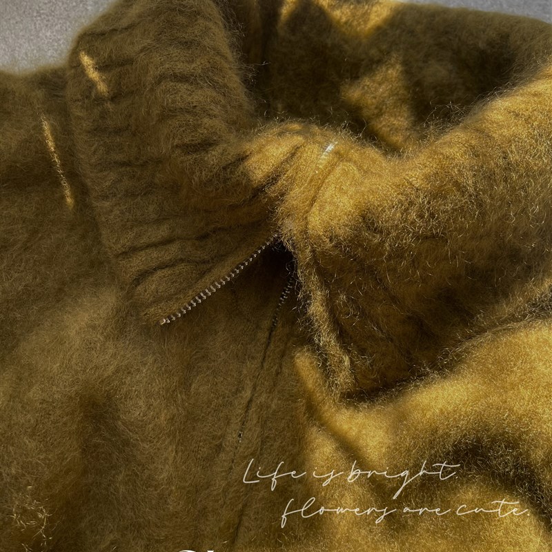 [温暖诗意与质感]拉炼大领D级拉丝10O0羊绒休闲保暖套头衫