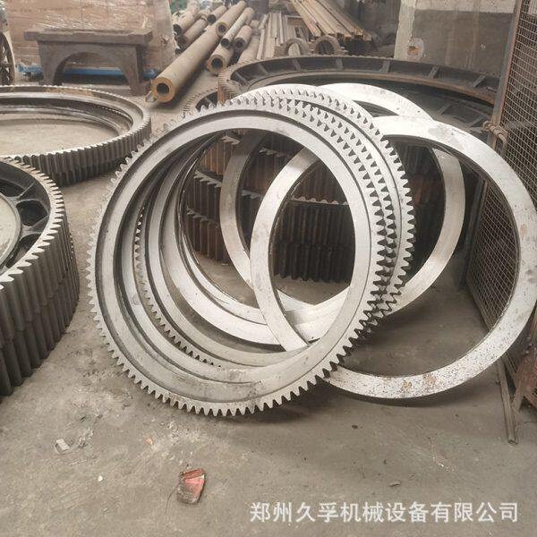 久孚机械加工大型齿圈 直径2米齿轮铸造 回转窑齿圈 拖轮周期短