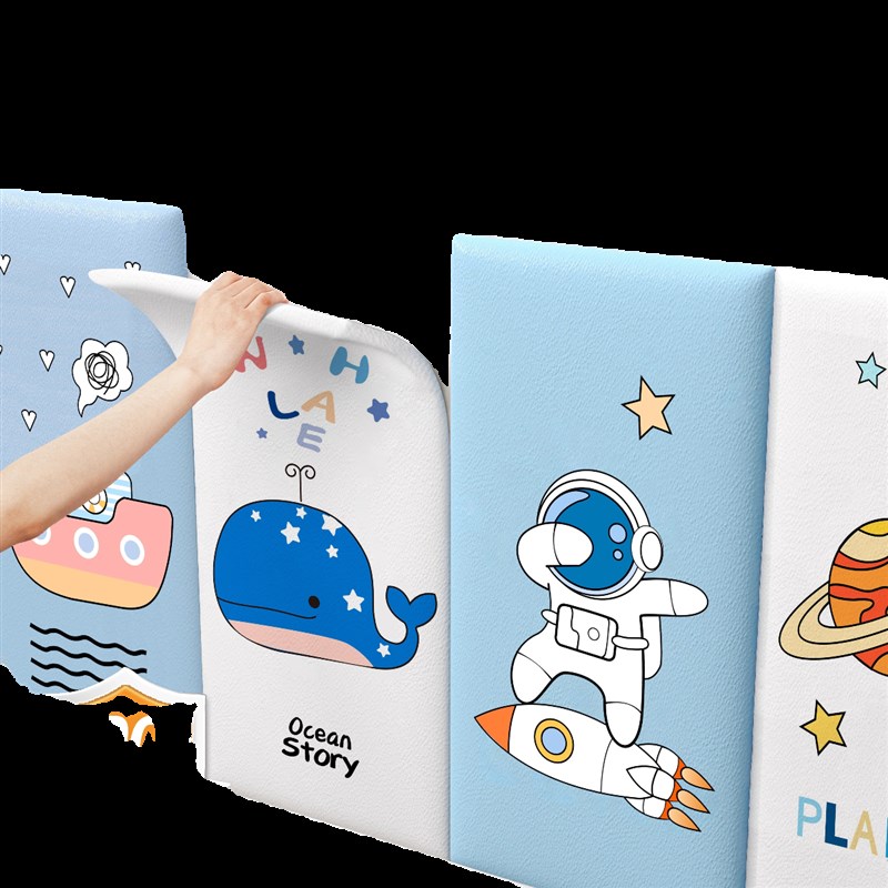 床头软包靠e背墙贴自粘儿童房防撞泡沫软包保暖隔凉卧室防撞壁贴