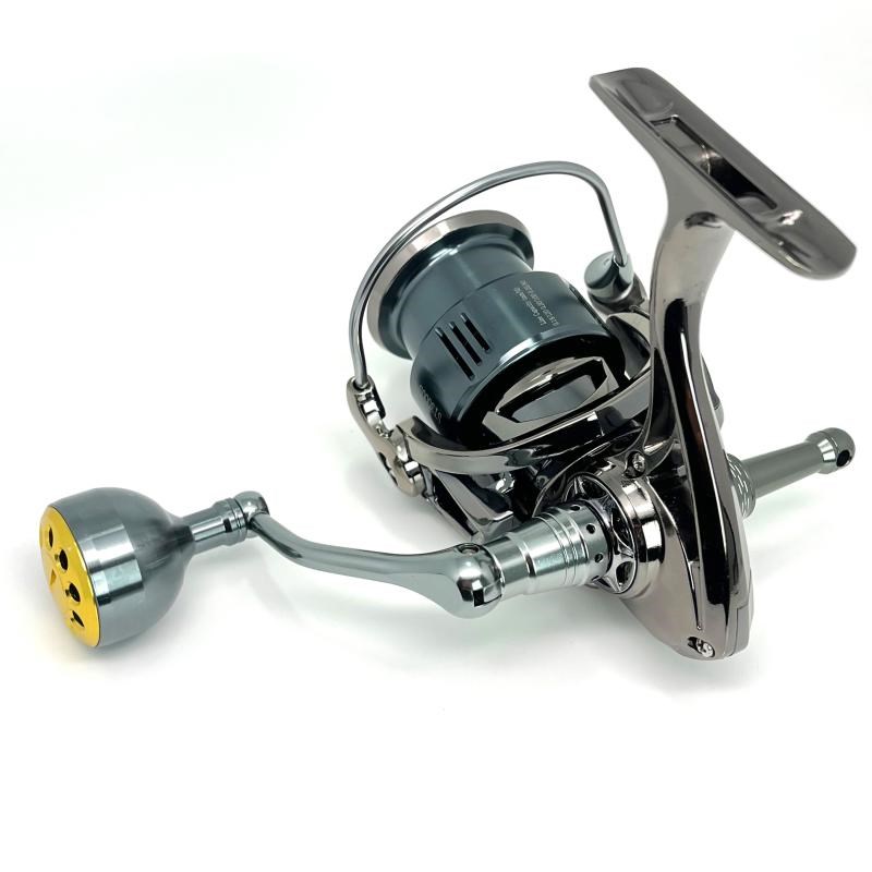 万奎士全金属纺车轮路亚渔轮鱼轮抛竿海竿矶钓路滑渔轮子双摇臂