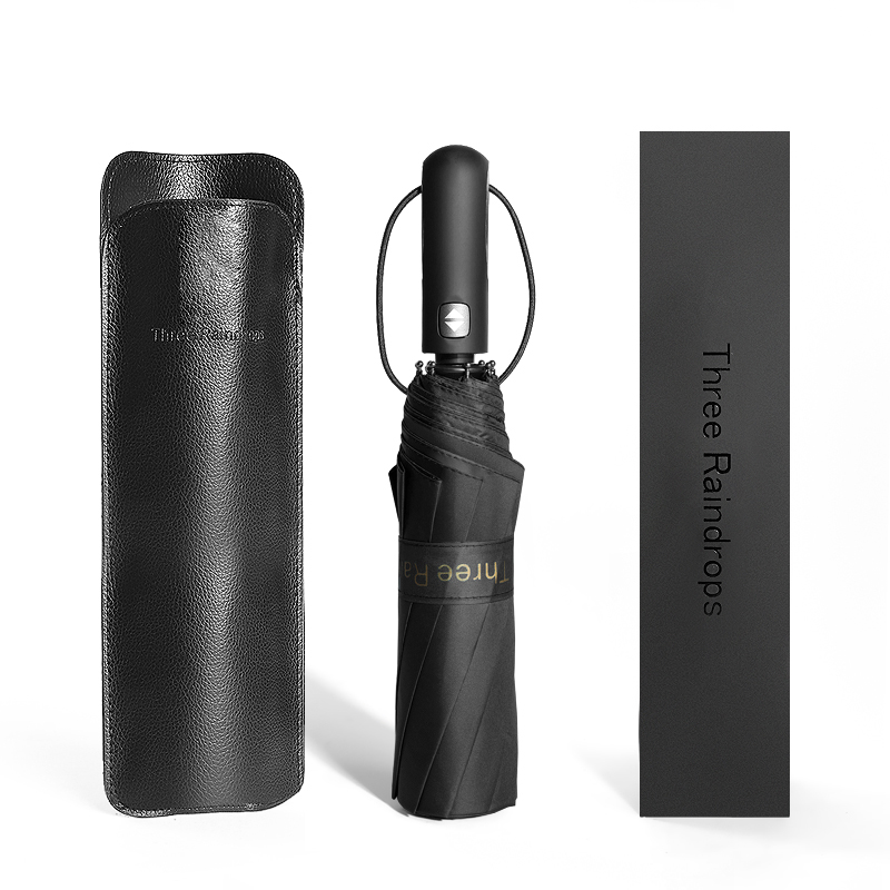 全自动雨伞男女超大号防晒防紫外线三折叠晴雨两用定制logo广告伞