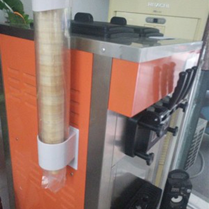 冰淇淋机蛋筒架蛋托出杯器威化蛋筒甜筒落杯器脆筒冰激凌蛋托架