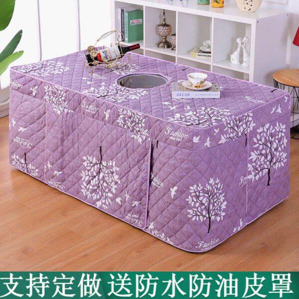 电炉罩烤火罩新款茶几罩套长方形客厅家用电暖桌烤火炉桌布罩套被