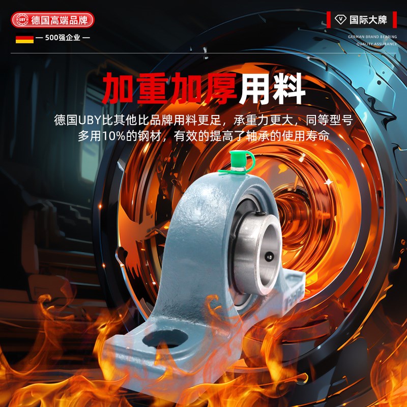 进口耐高温外球面轴承立式UCP204 P205 P206 207 208 209 210 211