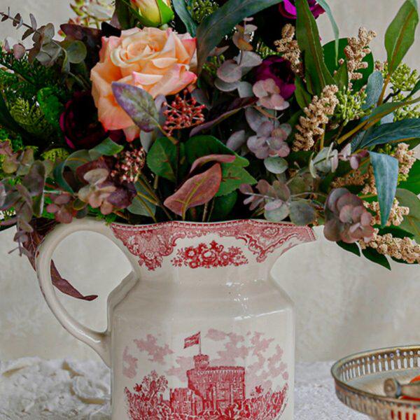 陶瓷餐具田园客厅摆件装饰花瓶花器干花插花水瓶花艺摆设满买包邮