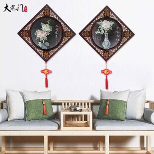 书房挂件浮雕画 新中式 客厅餐厅壁画 饰画 背景墙挂画 玉雕玄关装