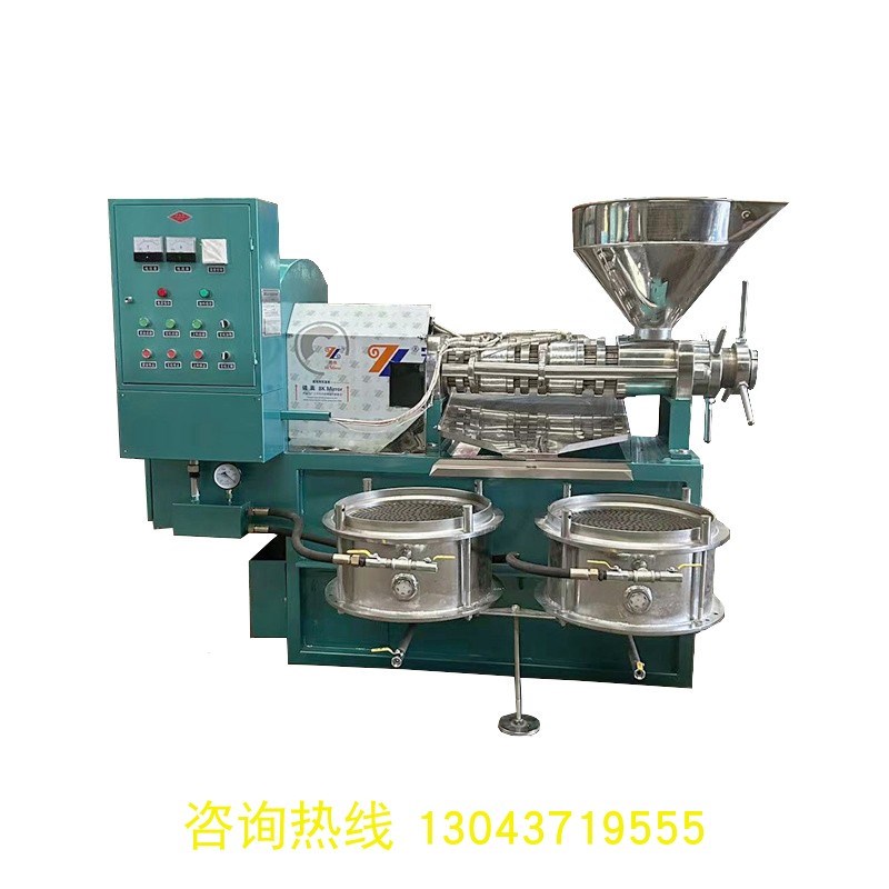 全自动螺旋榨油机125型熟榨花生菜籽油压榨机大豆葵花籽油坊商用