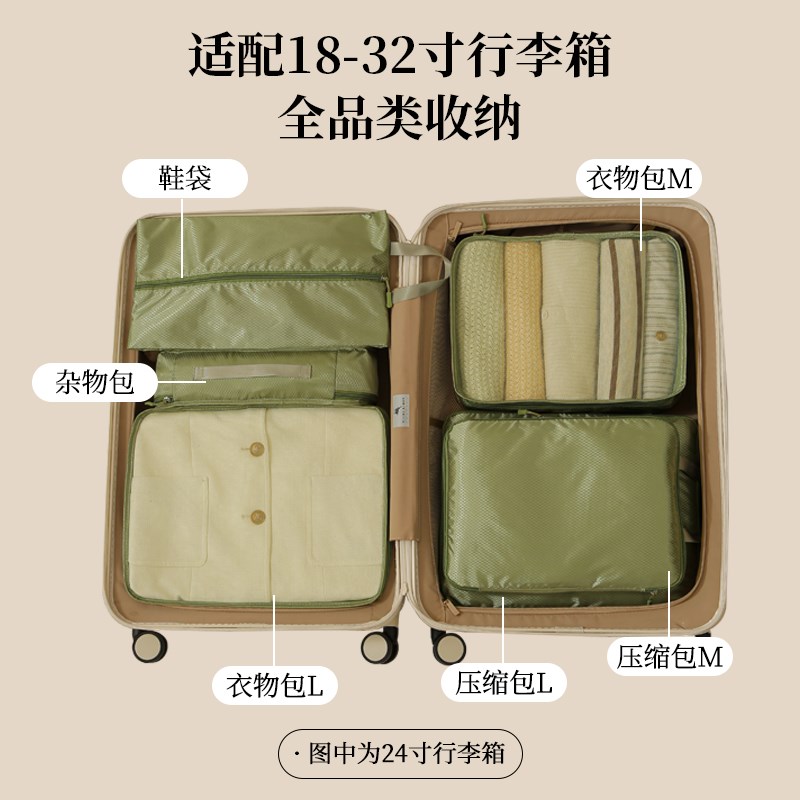 旅行收纳袋压缩行李箱收纳包衣物内衣分装袋出差整理包旅游套装