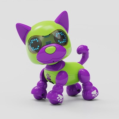 跨境儿童智能机器萝卜狗灯光电动触摸感应学说话电子宠物早教玩具