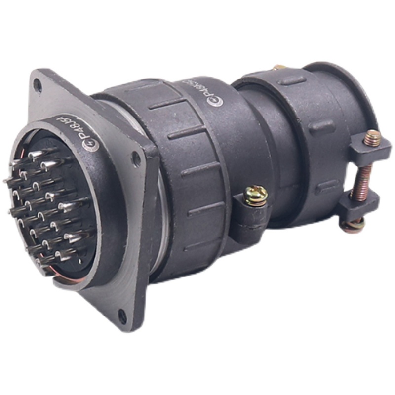 P48K5Q孔J5A针20芯26航空插头插座接头电缆接插件圆形连接器6Q 6A