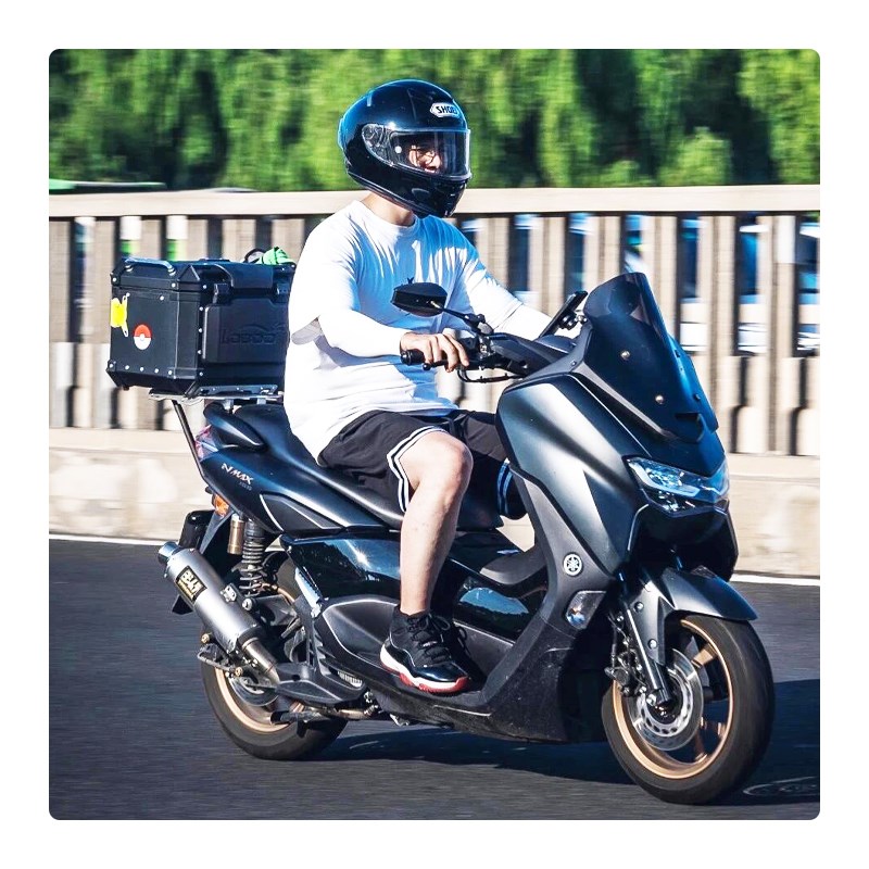 适用雅马哈NMAX155 XMAX300改装高清大视野AOS4后视镜反光倒车镜