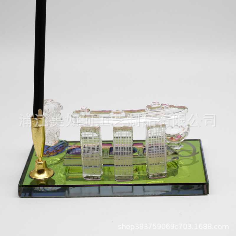 新加坡鱼尾狮办公摆件 Merlion 水晶建筑模型摆件