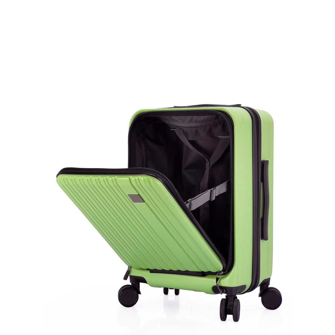 多功能前开盖行李箱24寸万向轮密码拉杆箱20寸pc登机旅行箱