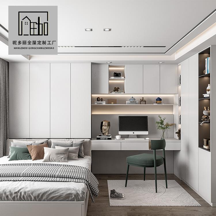 工厂整体卧室榻榻米定制现代榻榻米床衣柜一体多功能组合订