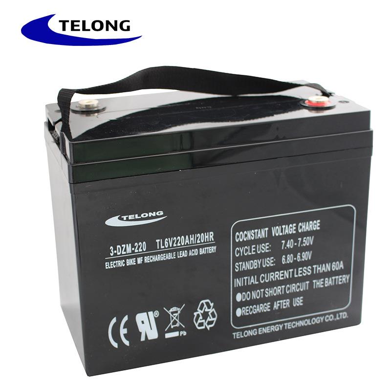 3-DZM-2206v220ah储能蓄电池巡逻观光车环卫车6v180ah动力电池