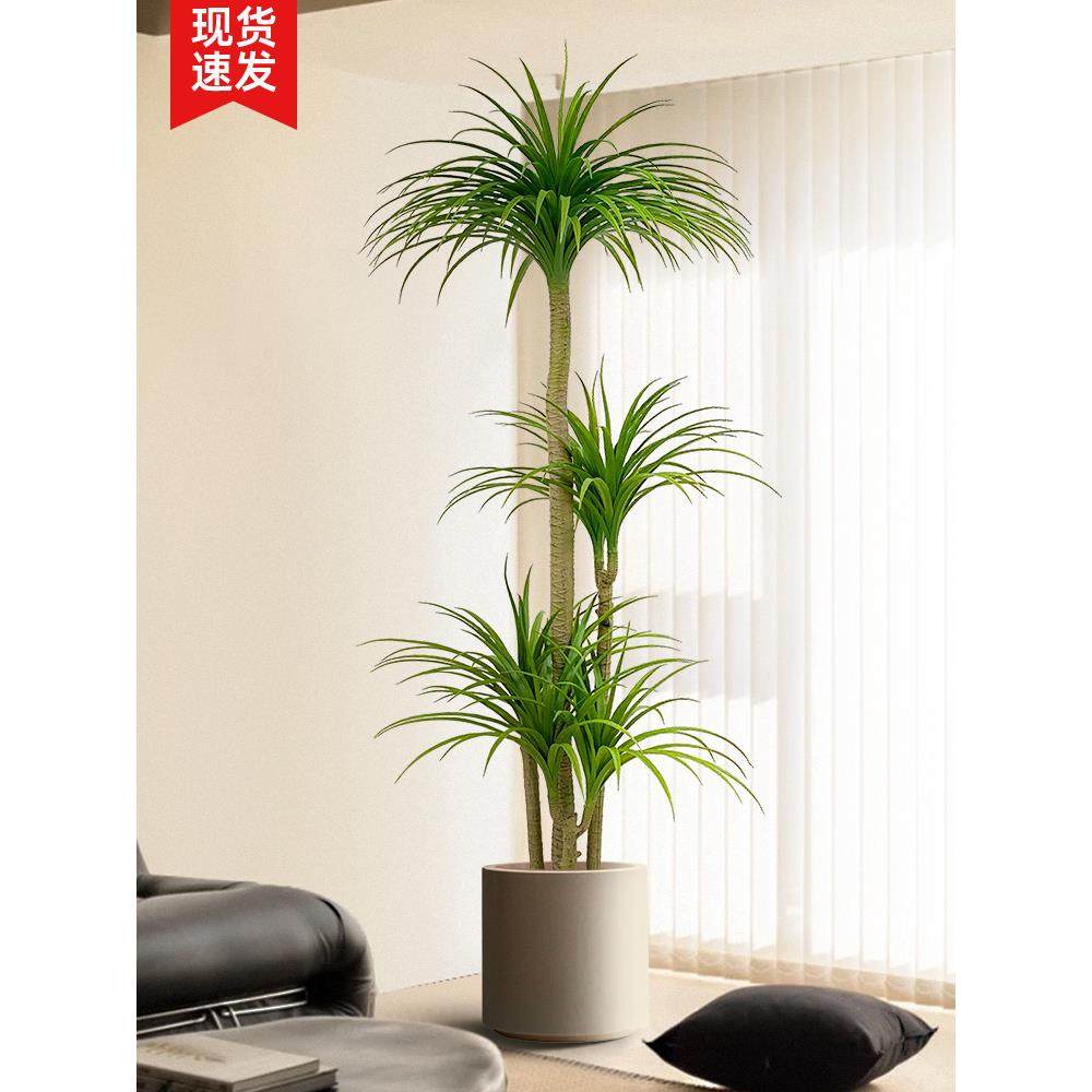 龙血树绿植假植物轻奢客厅装饰树室内大型盆栽落地摆件花
