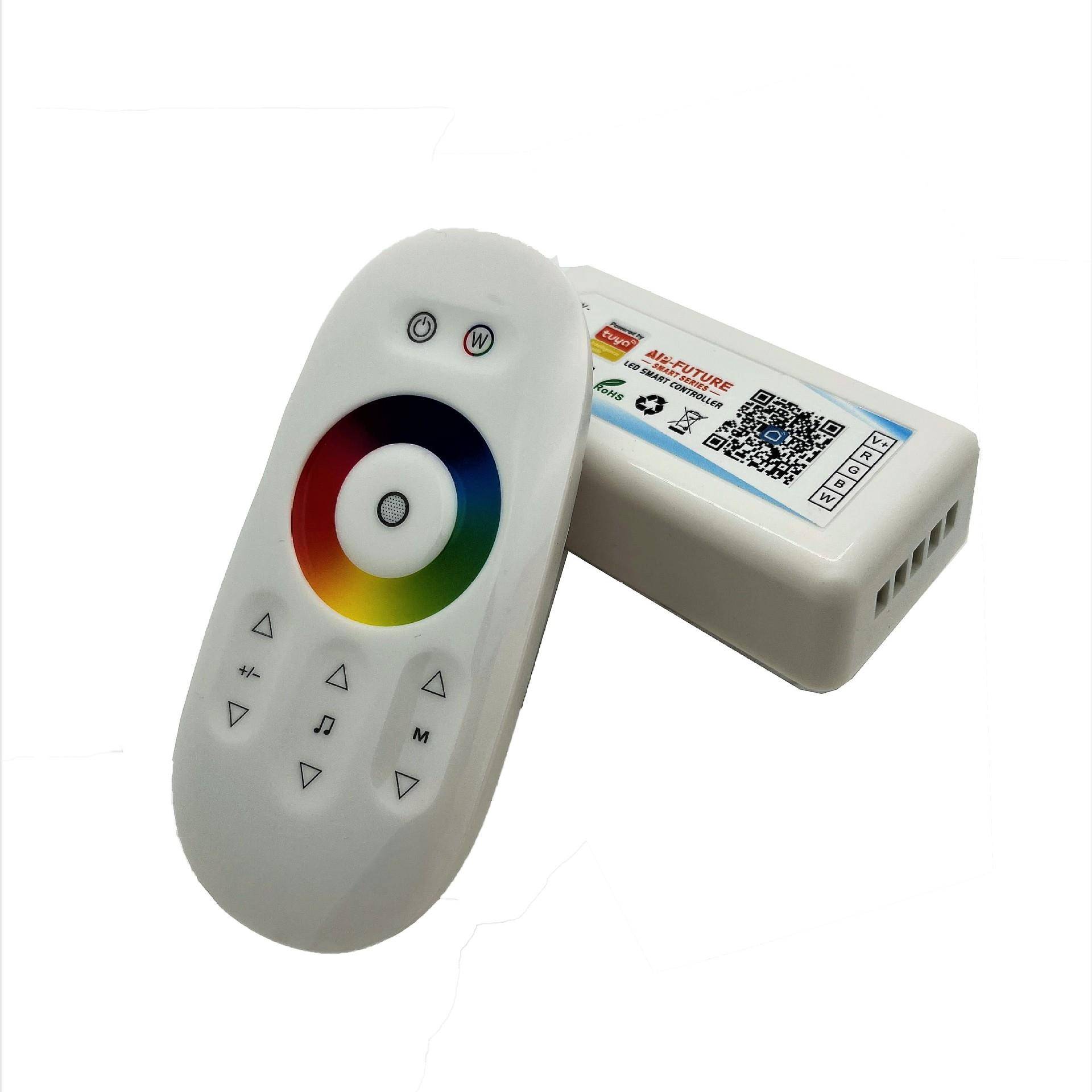 2.4G无线全触摸遥控RGBW四路七彩全彩LED控制器RGBW控制器
