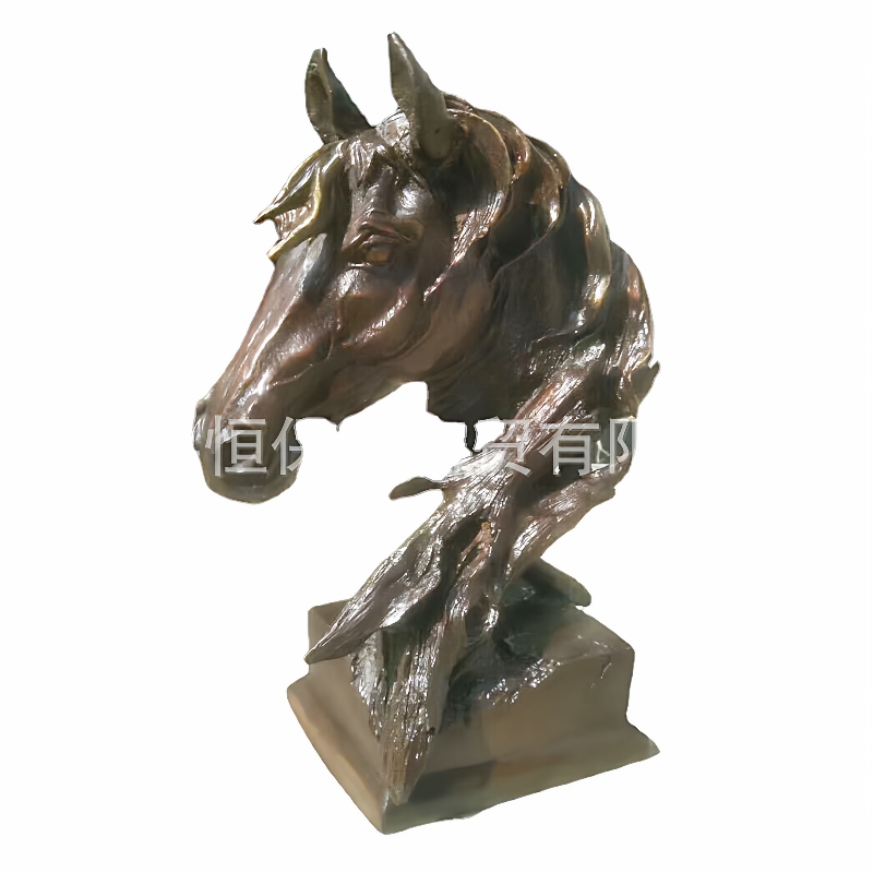 办公桌马头铜像艺术品摆件纯铜马到成功十二生肖家铸铜马厂