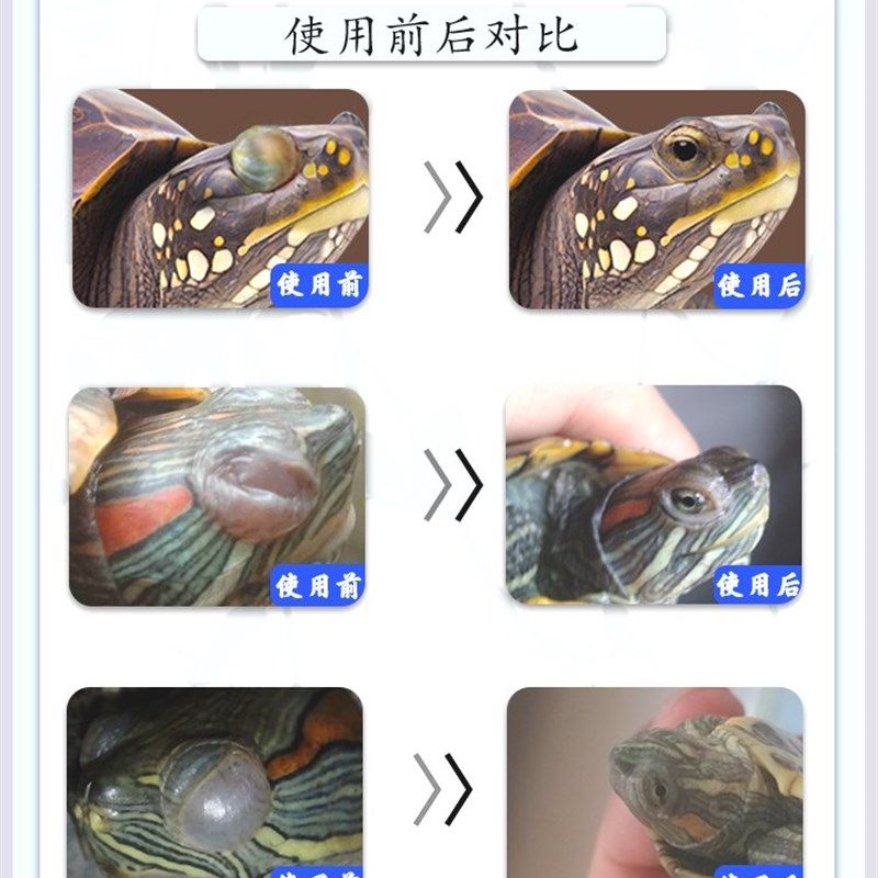 乌龟白眼病药乌龟眼睛睁不开发白蒙眼闭眼眼药水