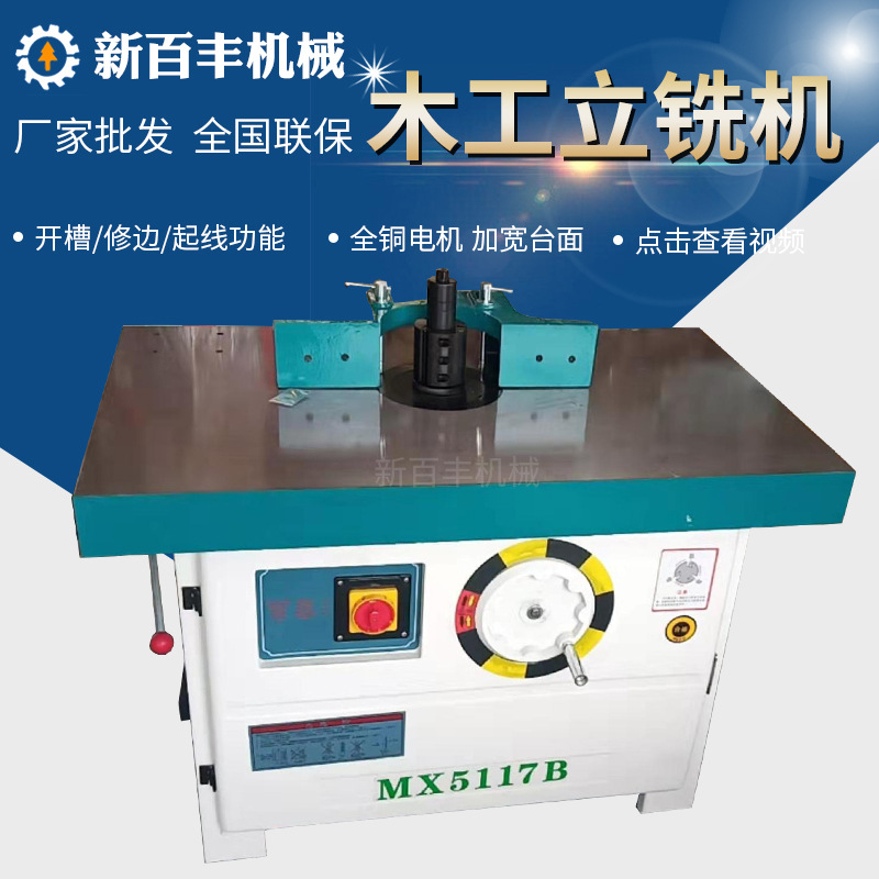 木工机械5317B双头立铣机木工立铣机双轴大镂铣机 修边打线条机器