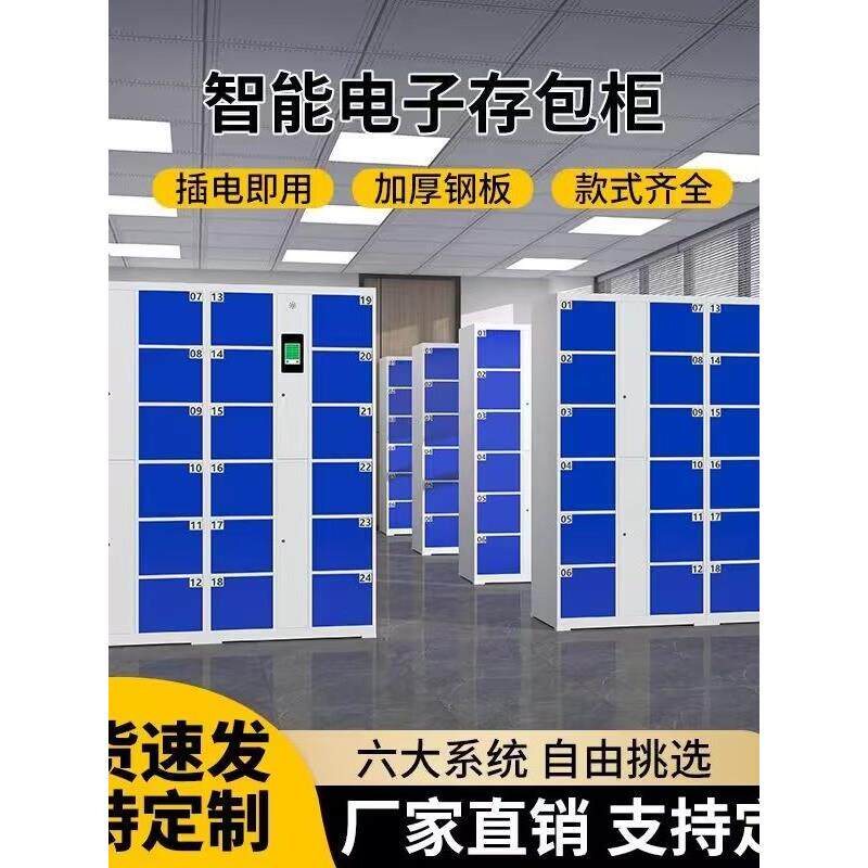 电子存包柜智能超市人脸识别寄存柜手机柜存放柜指纹柜行李储物柜
