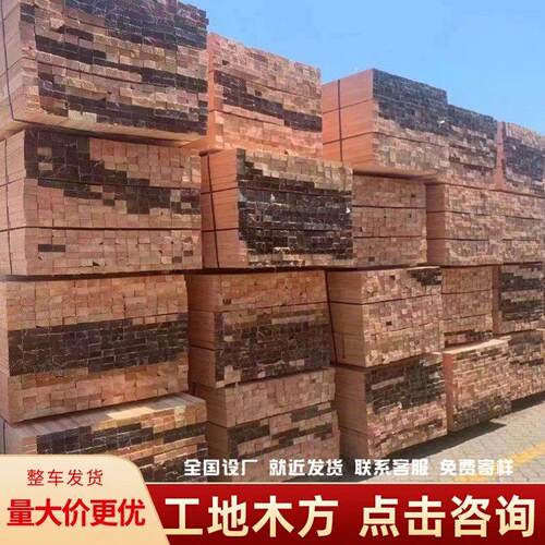 建筑方木 木方工地用工程垫木桥梁支模枕木打桩木白松跳板花旗松