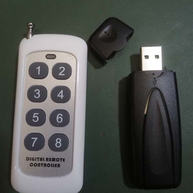 USB无线键盘 遥控开关回车空格 单双三四自定义 提词器加油站道闸