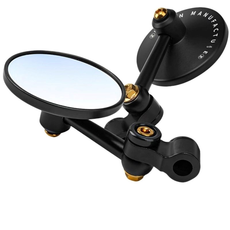 小牛九号电动车镜反光镜改装通用小圆镜摩托车鸡腿圆形迷你后视镜