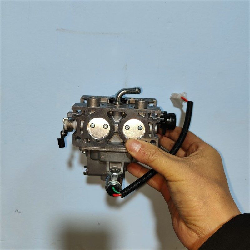 隆鑫764cc双缸垂直轴割草机发动机汽油化油器LC2p80FD配件