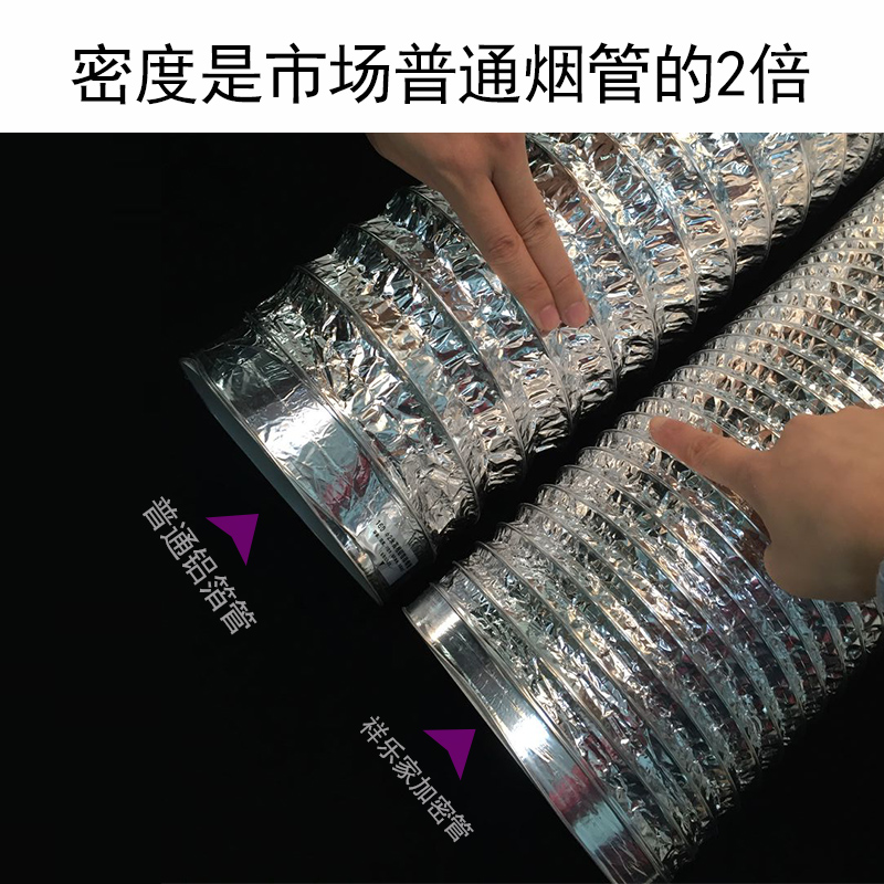 吸抽油烟机管道排烟管排气管软管风管加密铝箔锡纸管子配件厨房
