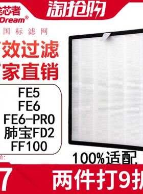 6- F过滤网F远10E5肺保FE适配空气净化器滤芯DPROFE0新风/FF62大