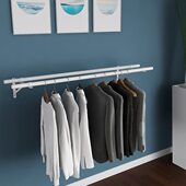 窗外晾衣架室内凉衣架晒架折叠外侧装 晒衣架晾衣杆不阳台固定户外