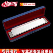 重音口琴24孔12乐器复音口琴大调学生用初学者专业自学黄演奏级牌