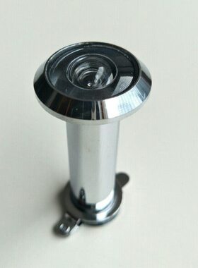 0度猫眼亮铬50合金752016径五金配件带盖锌 门镜-门清晰 用孔