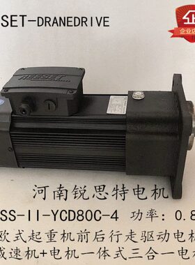 河南锐思特三合一电机RSSII-YCD80C-4 0.8KW天车行车起重驱动器
