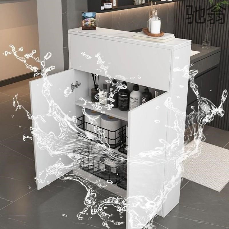 czO玄关隔断边柜卫生间干区半墙隔断柜屏风干湿分离浴.室边柜侧柜