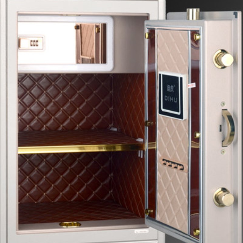 李文锁城迪虎保险箱A6指纹密码保险箱保险柜家用办公防火防盗全钢