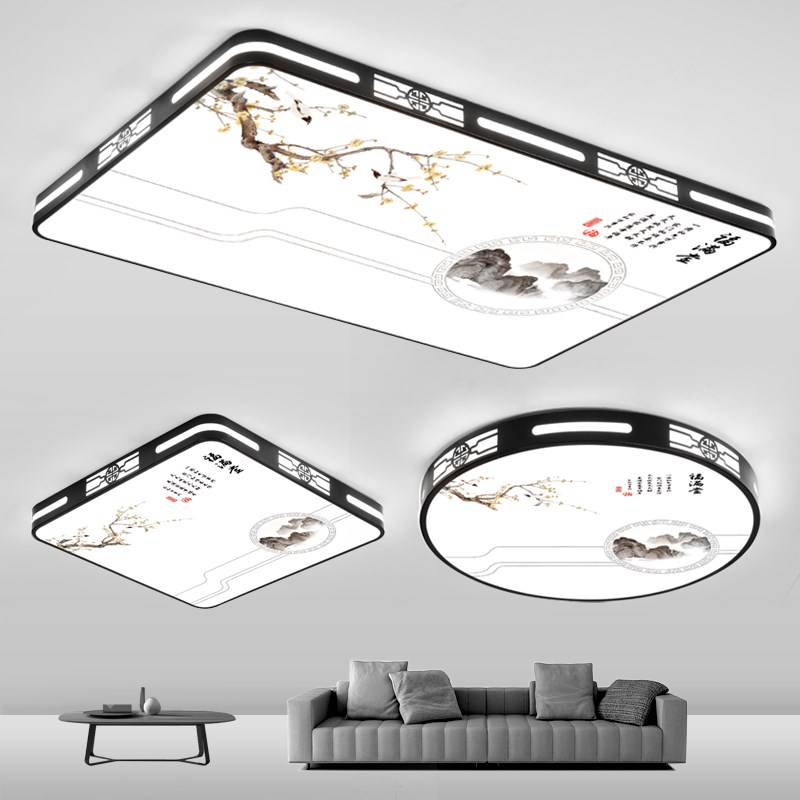 客厅大灯b主卧室餐厅吊灯具大全饭厅现代简约大气广东中山吸顶灯