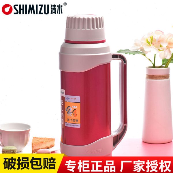 上海清水热水瓶暖瓶不锈钢家用进口玻璃内胆保温壶大容量水壶茶瓶