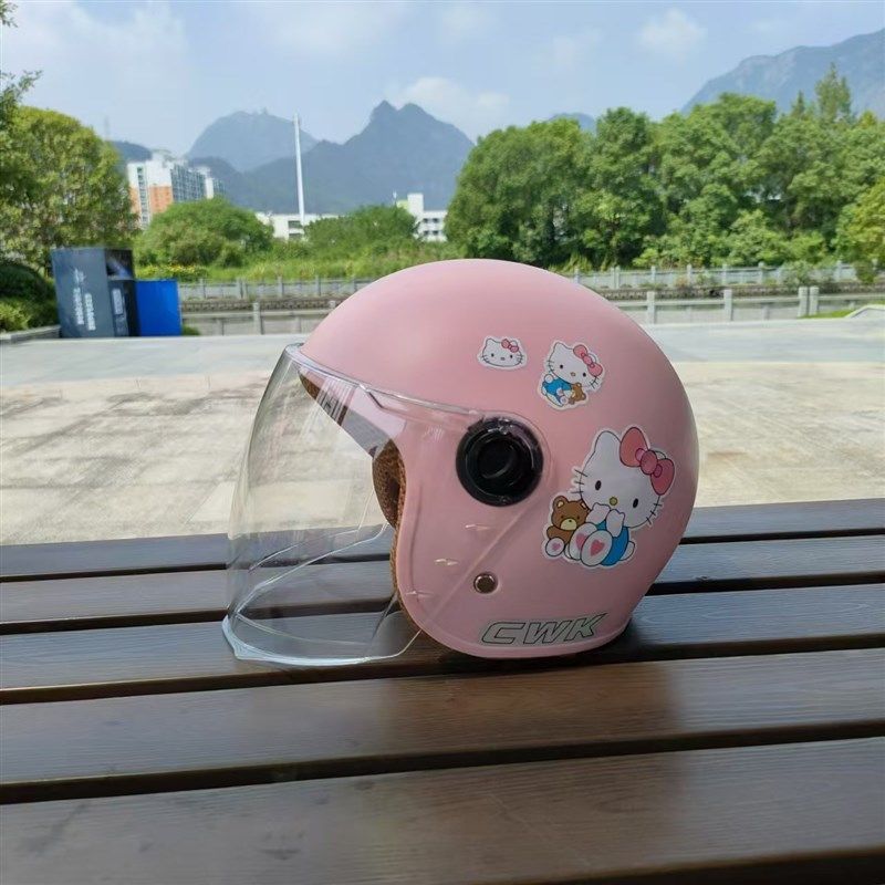 新国标3C儿童电动车头盔t男女孩四季款卡通可爱冬季保暖防寒安全