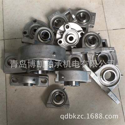 带方形座不锈钢外球面轴承SUCF201 202 203食品灌装机械流水线