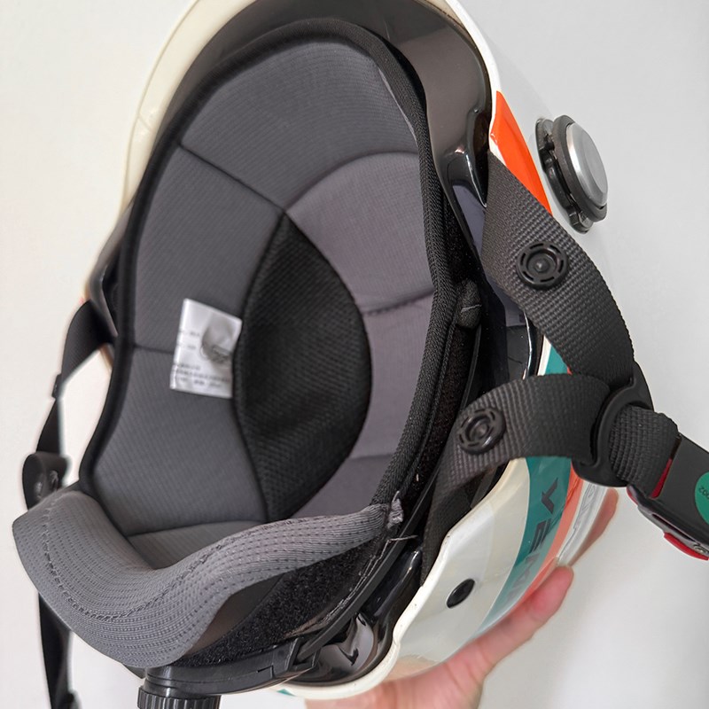 加厚缝线包边夏季透气吸汗头盔内衬垫电动摩托车半盔海绵垫可拆卸