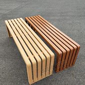 公园椅子户外长椅金属长凳转印仿木纹室外座椅庭院防腐铁艺长条凳