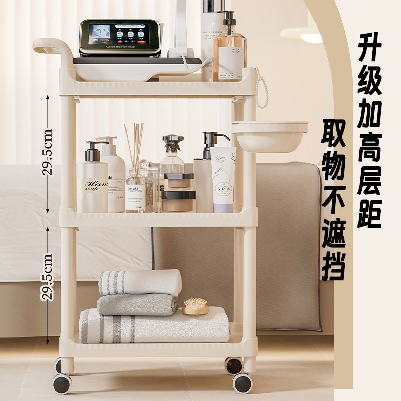 美容院专用小推车皮肤管理移动手推车理发店置物架高级仪器工具车