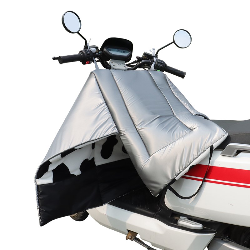 电动车挡风被冬季分体式加绒加厚电瓶踏板摩托防风罩冬天9号小牛