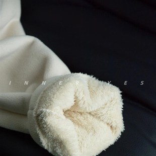 穿包浆INNER 内搭外套秋冬抓绒 YES超好看摇粒绒加绒白色卫衣女款