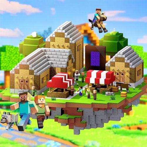 2025新款我的世界磁力方块迷你磁铁拼图男孩儿童益智磁吸积木玩具