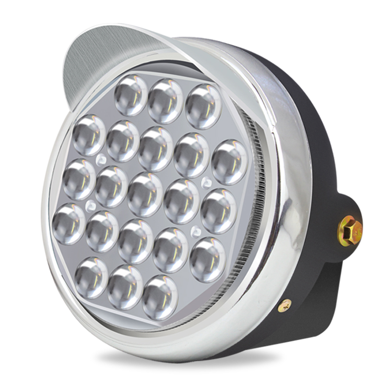 三轮车led大灯改装超亮前大灯总成12v-72v通用电动三轮车配件大全