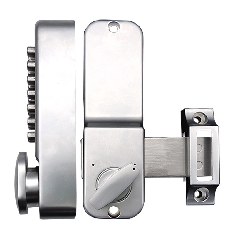 机械密码锁门f锁户外花园栅栏门不用电庭院防水铁门别墅木门密码