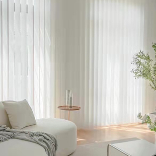 垂帘垂直帘梦i幻帘竖百叶窗帘遮光客厅卧室阳台隔断电动智能